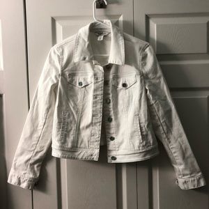 White jean jacket